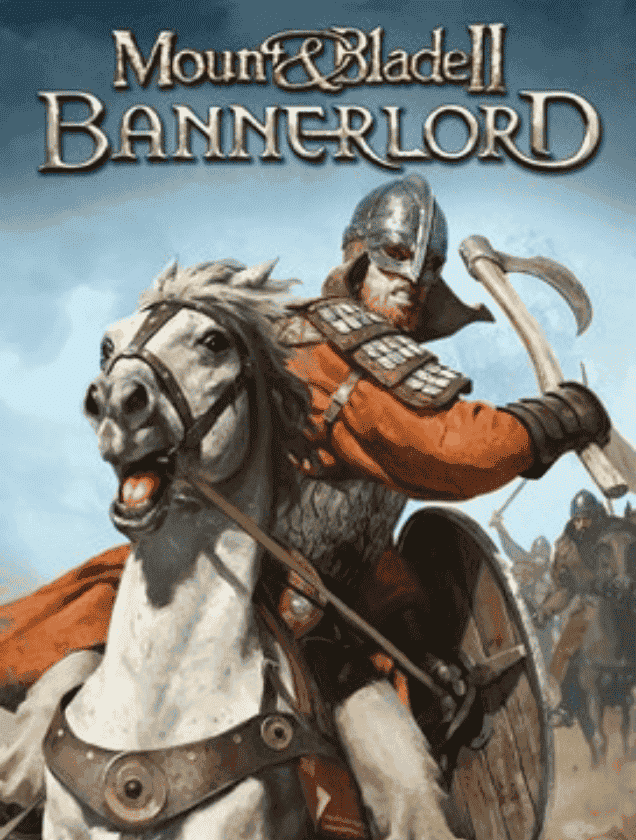 A medieval warrior charging on horseback, representing Mount & Blade II: Bannerlord dedicated server hosting.
