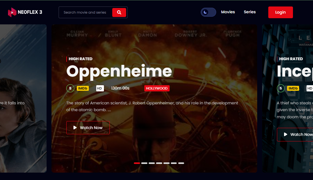 Neoflex 3 - Laravel Movie, Video, TV Series Streaming