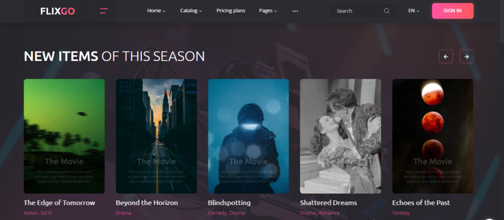 FlixGo – Online Movies, TV Shows HTML Template