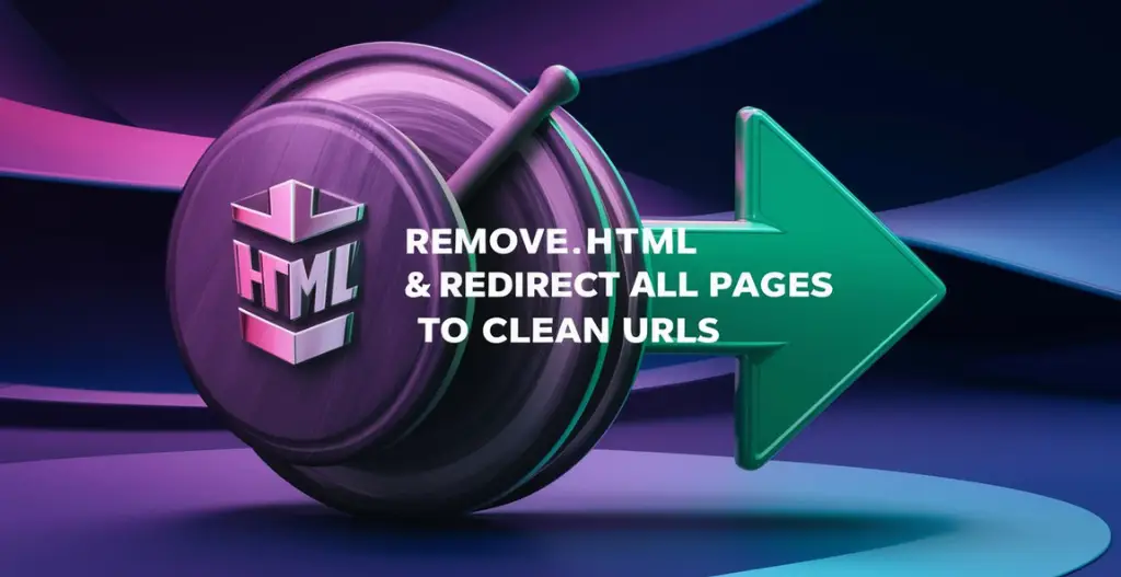 Remove .html extension & Redirect All pages to clean URLs without .html