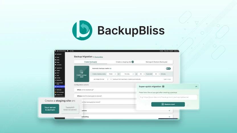 BackupBliss - Best Backup Plugin For WordPress