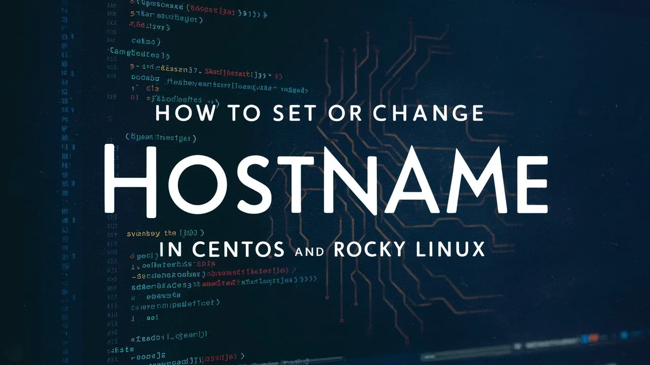 Change Hostname in CentOS and Rocky Linux