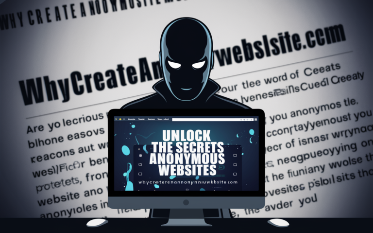 How to Create a Truly Anonymous Website: A Step-by-Step Guide