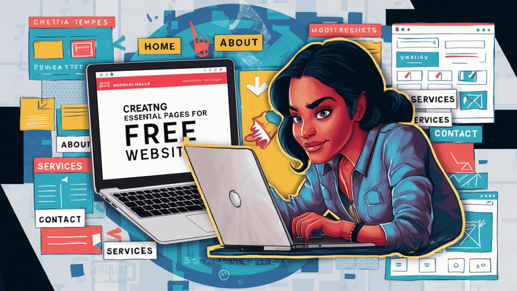 Creating Essential Pages for Your Free Website