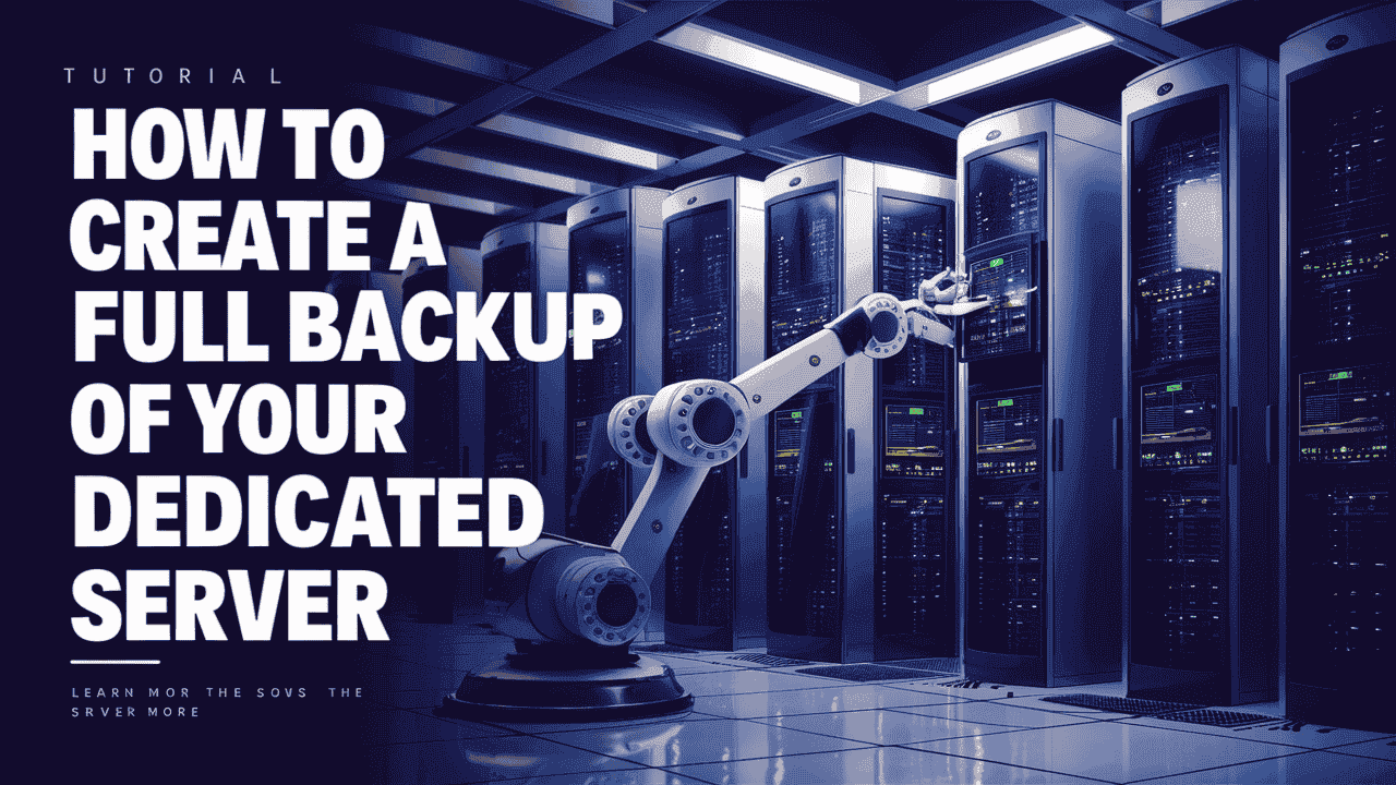 Create a backup of your dedicated server