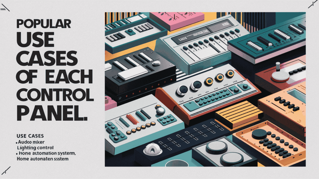 Use Cases of Each Control Panel
