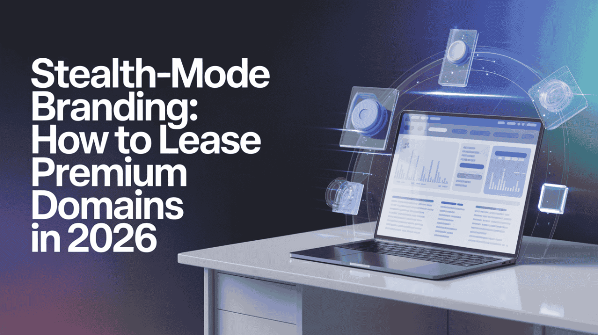 Lease premium domain for stealth startup