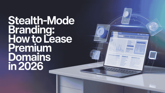 Lease premium domain for stealth startup