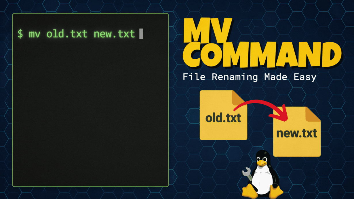Simplified guide to the Linux mv command for quick and efficient file renaming tasks.